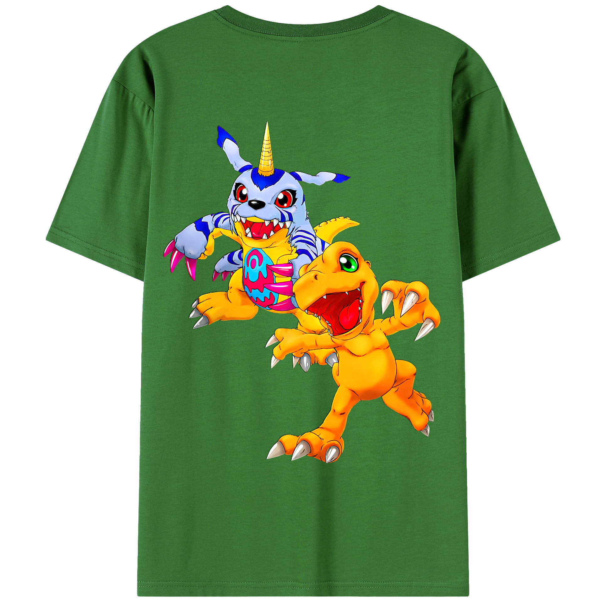 （画像用） Digimon デジタルモンスター/デジモン レディース半袖Tシャツ(バックプリント)